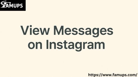 View Messages on Instagram